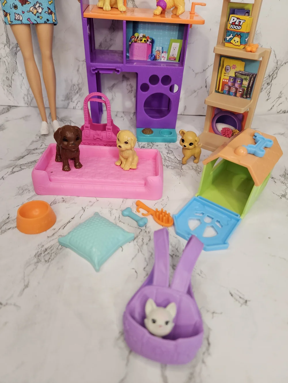 Barbie Pet Vet Playset with Doll and Puppies